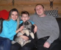 Дэдди Лайн Оскар со своей семьей